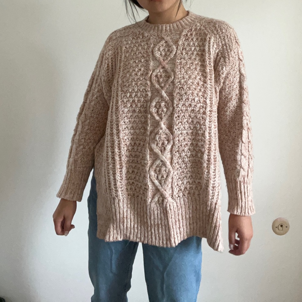 ✨Coral Sweater with Slits✨